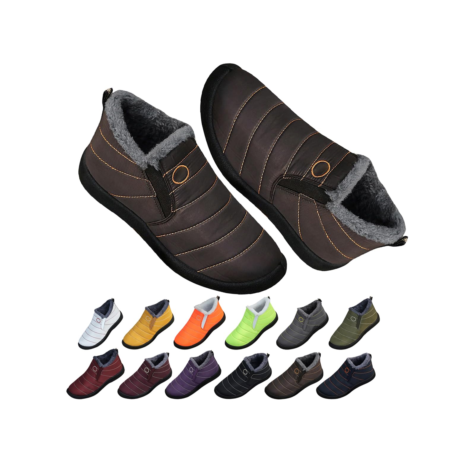 Womens Snow Boots Winter Warm Ankle Booties For Outdoor ActivitiesFleece Lined Slip On Comfortable Casual Shoes