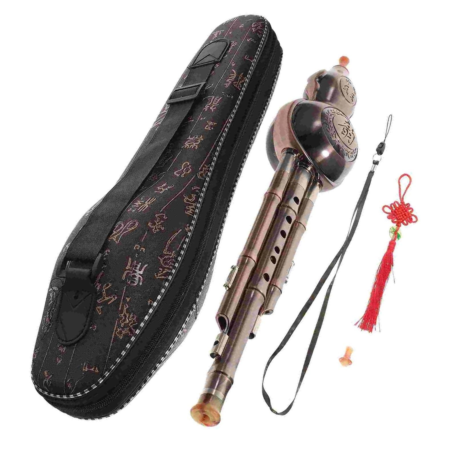 Clé Chinoise C/Bb, Flûte De Gourde Hulusi, Instruments De Musique Traditionnels Ethniques Pour Débutants Professionnel Hulusi (Color : Bb Key