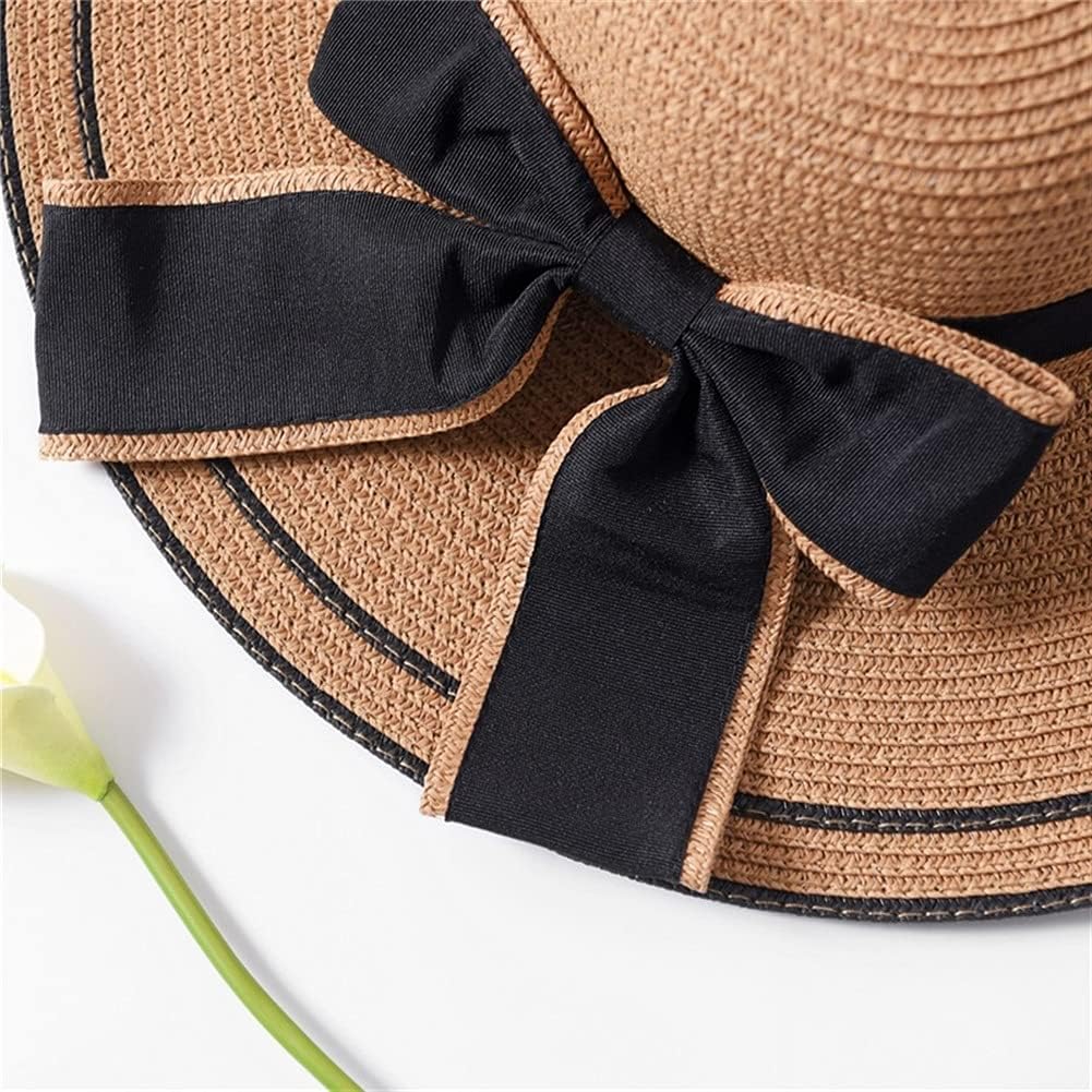 Hermosos Sombreros de Paja de ala Ancha para Mujer, Ideales para el Sol de Verano y la Playa (c Mcode)
