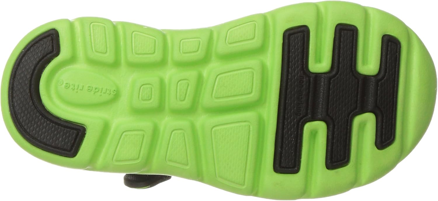 Stride Rite Made 2 Play Phibian Sneaker Sandal Water Shoe (Toddler/Little Kid/Big Kid), Black/Green, 10 M US Toddler
