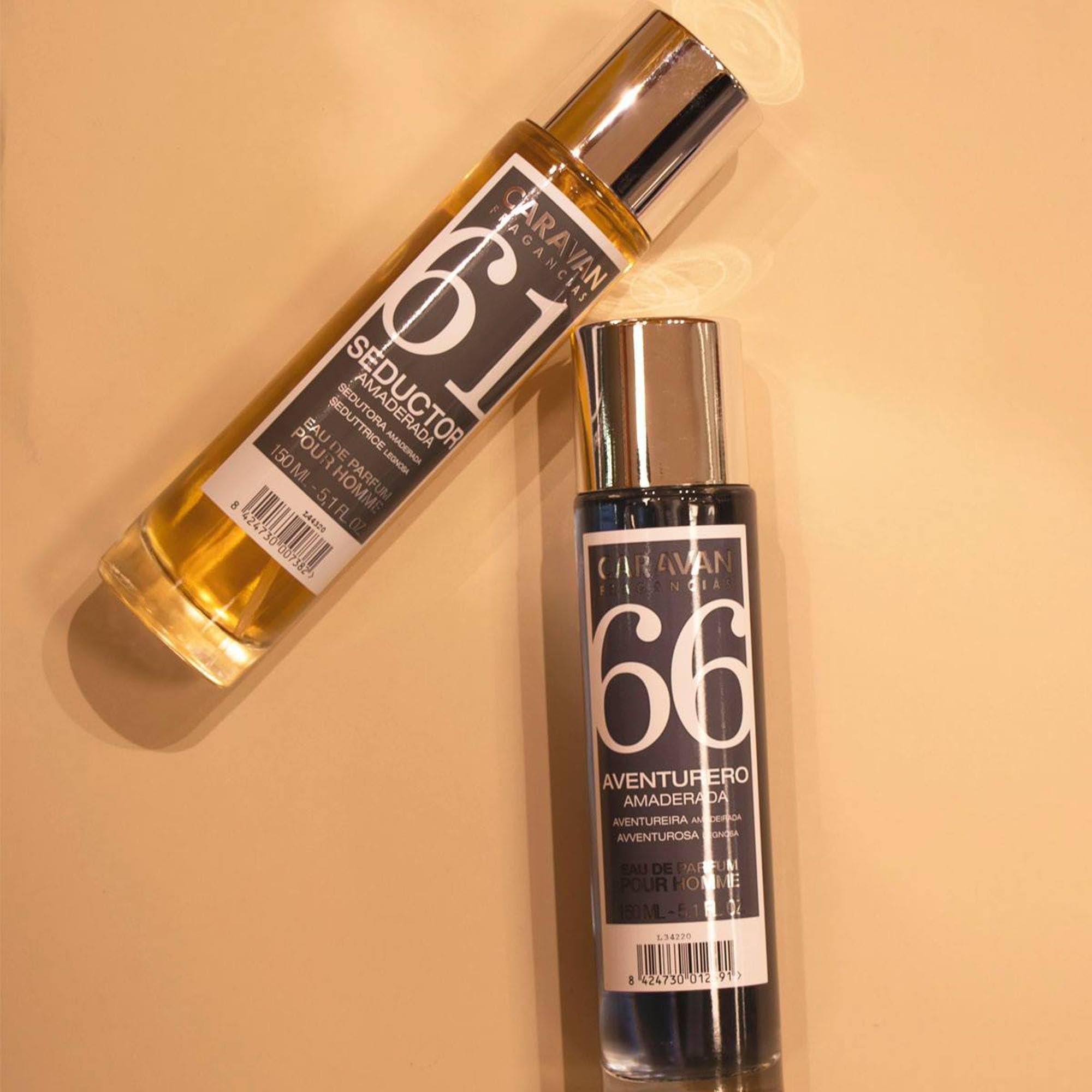 CARAVAN FRAGANCIAS - COFFRET CADEAU avec 2 Parfums Nº66 de 150 ml, pour Homme
