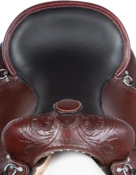 Western Horse Saddle Leather Pleasure Trail Endurance Brown Round Skirt Tack Riding Set 10'' to 18'' ME-WLS-113