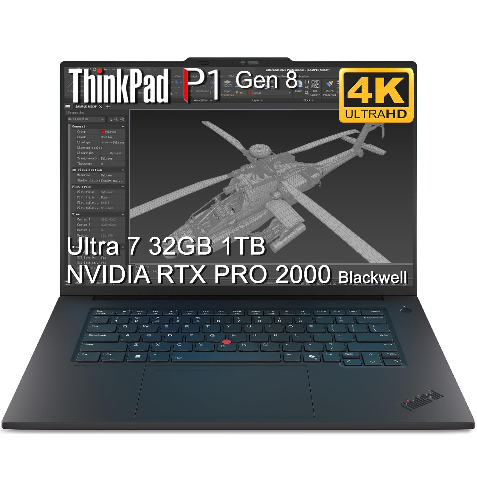 Amazon.com: Lenovo ThinkPad P1 Gen 8 Mobile Workstation Laptop (16