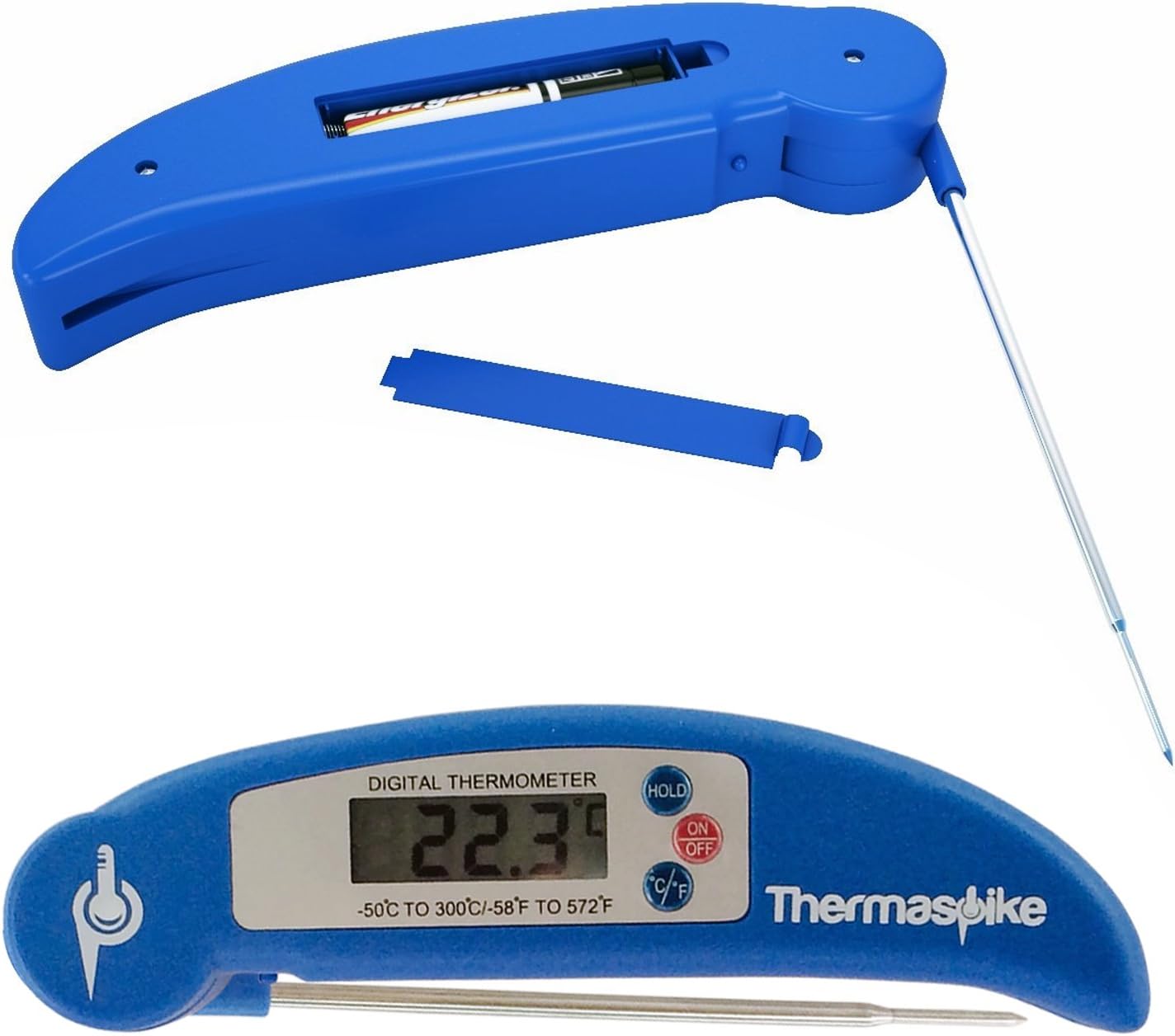 OFFICIAL Thermaspike- Ultra Fast Food And Meat Thermometer And Temperature Gauge - Free Battery