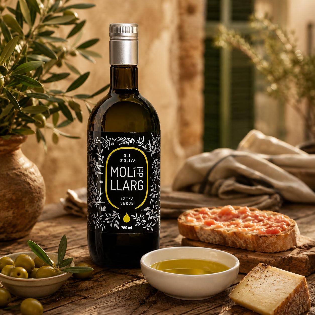 FORÉS | Aceite de Oliva Virgen Extra 750 ml Pack 6 Unidades | AOVE Gourmet Cosecha Temprana | Botella Cristal Oscuro con Caja Serigrafiada | Variedad Arbossana | Apto Regalo Empresa Cestas y Eventos
