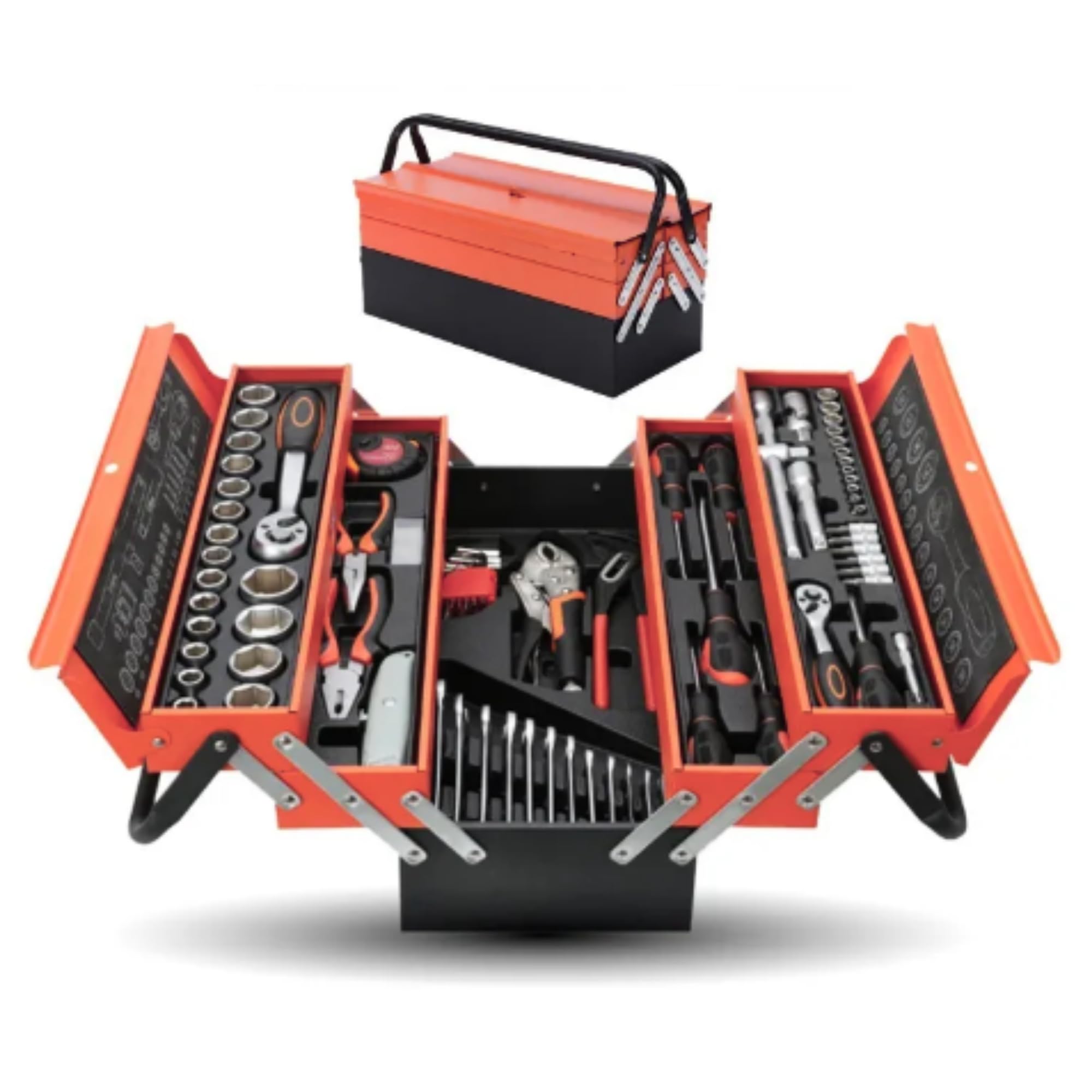 MAGIC SELECT Complete Tool Box Metal Portable Manual Spare Parts Kit Tool Kit