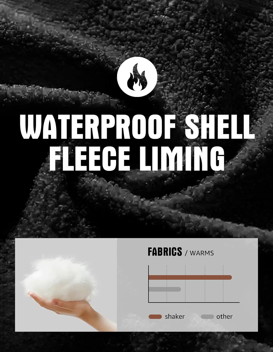 fit space Men's Ski Snow Pants Waterproof 15,000mm Removable Suspenders Insulated Warm Winter Hiking Snowboard Fleece Lined - Image 4