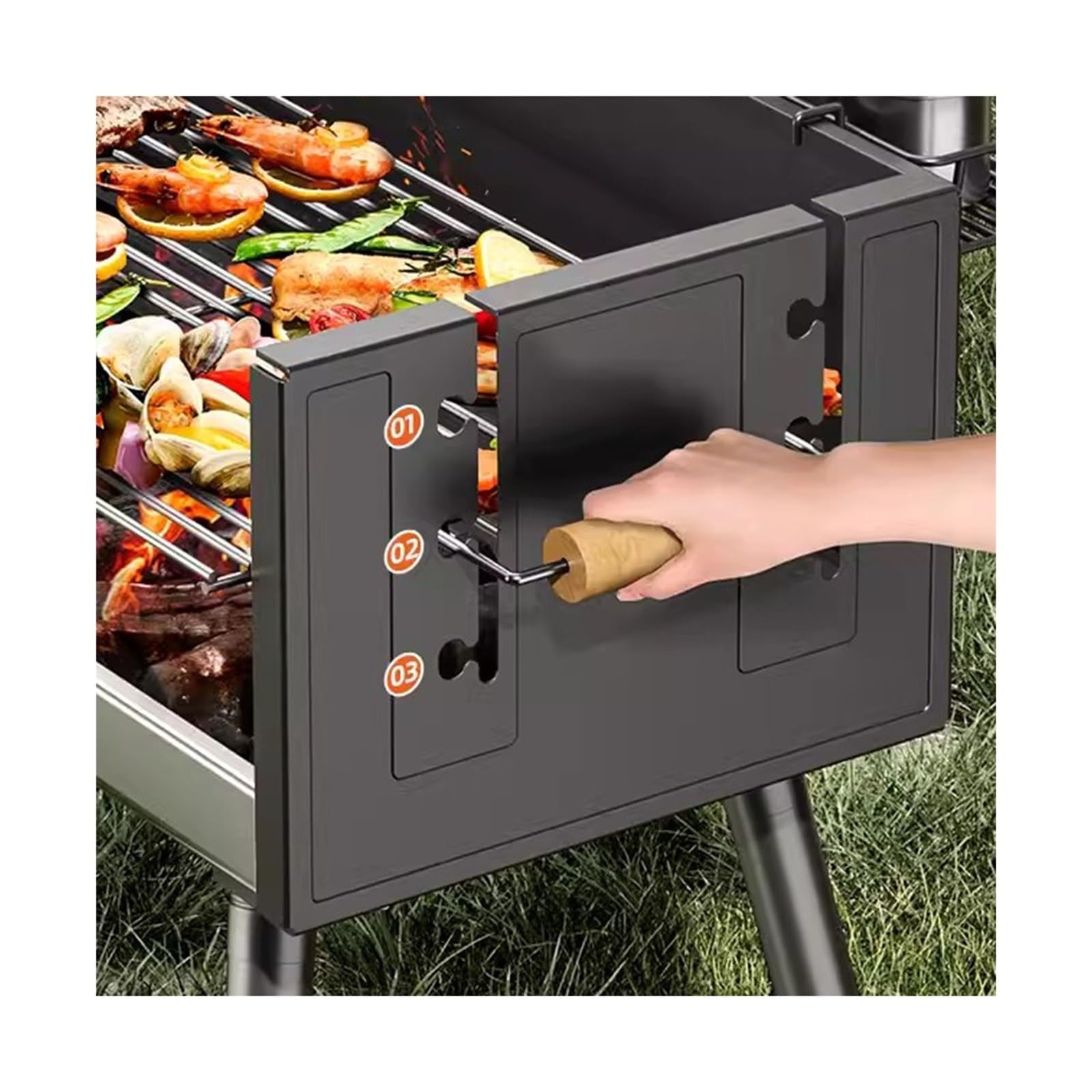 Griglia da Tavolo Griglia for Barbecue Fornello for da Esterno for for Uso Domestico Stufa Portatile Pieghevole