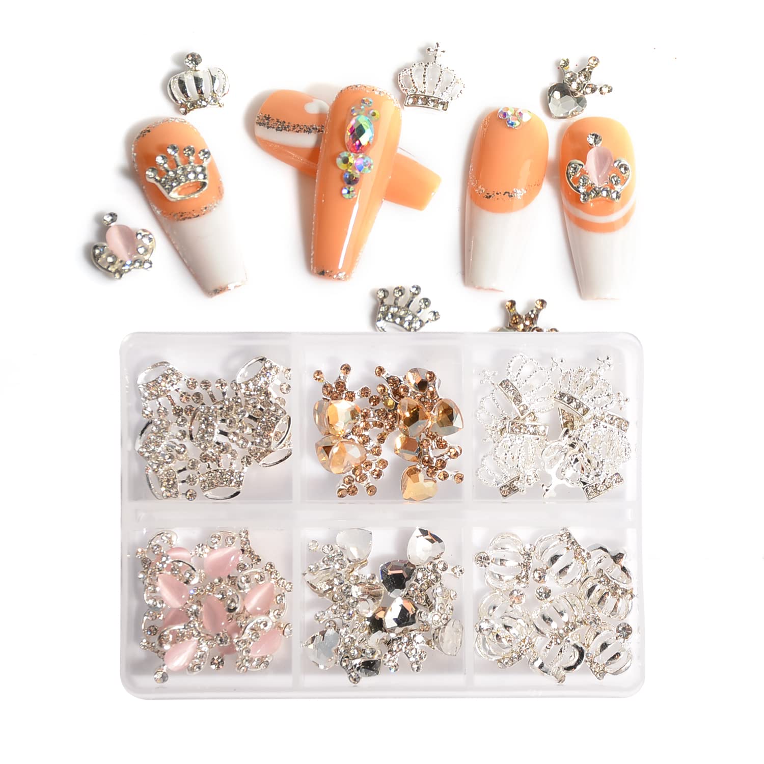 10 Stück 3D Nagel Charms Mit Strass – DIY Schmuckzubehör Für Nagelkunst, 7x12 Mm
