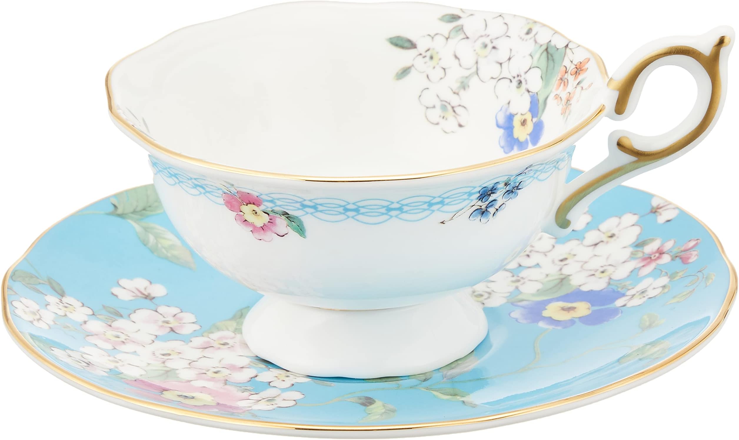 Wedgwood Wonderlust Apple Blossom Teacup & Saucer Set