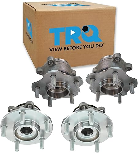 Miniatura 97 de TRQ Par de conjunto de cubo de cojinete de rueda delantera izquierda derecha, 2 piezas compatible con Lexus GX460 2003-2009 GX470 2003-2023 Toyota