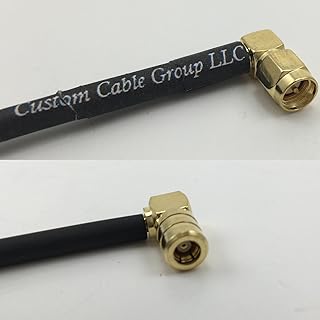 6 inch RG188 SMA MALE ANGLE to SMB FEMALE ANGLE Pigtail Jumper RF coaxial cable 50ohm Quick USA Shipping