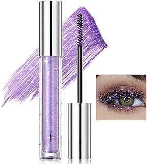Erinde Máscara de pestañas con purpurina mora...