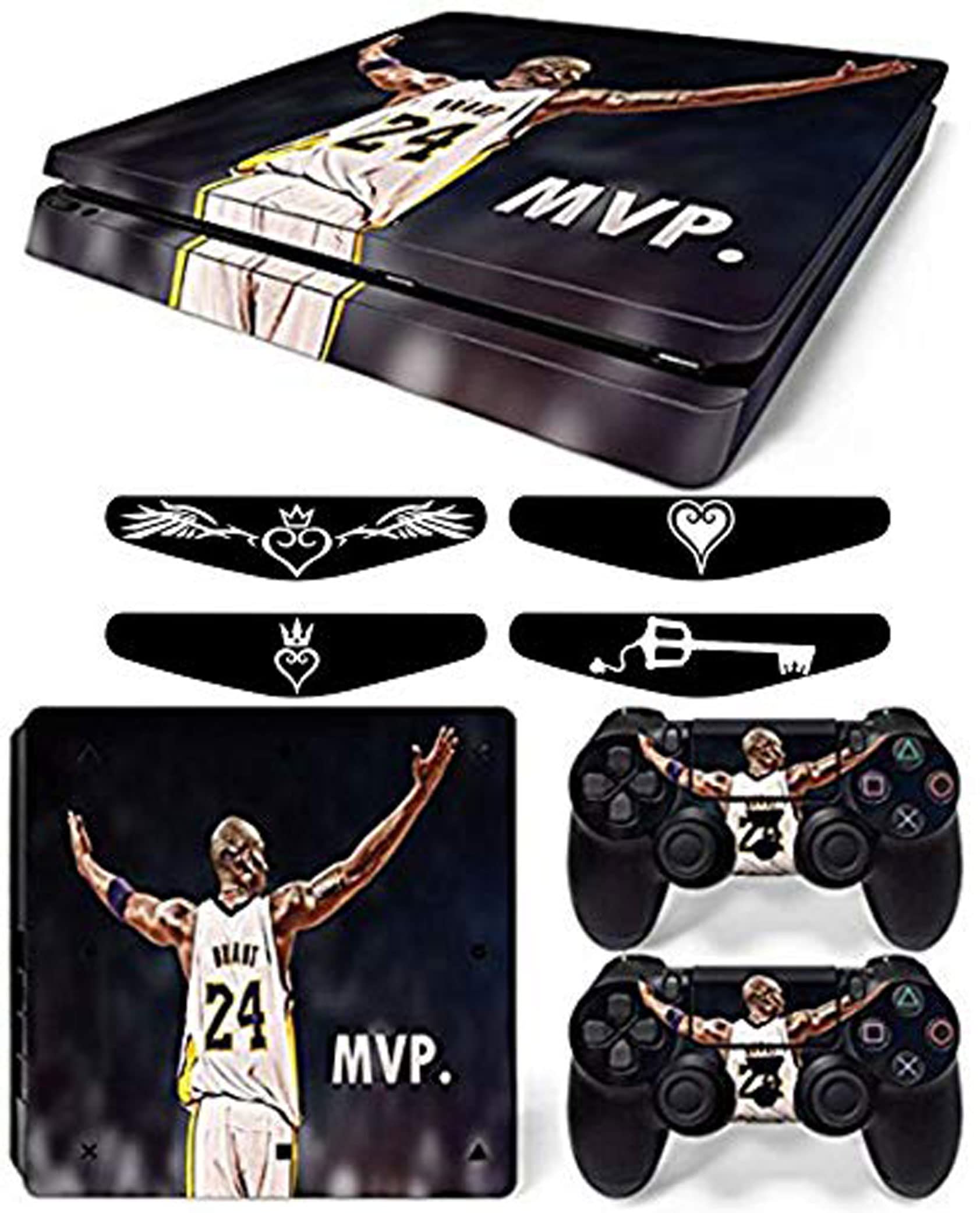 Elton Basketball NBA MVP. Theme 3M Skin Sticker Cover for PS4 Slim Console and Controllers Full Set Console Decal Stickers for Front & Back 4 Led bar Decal +2 (B08WL8CQNG) Amazon Price History, Amazon Price Tracker