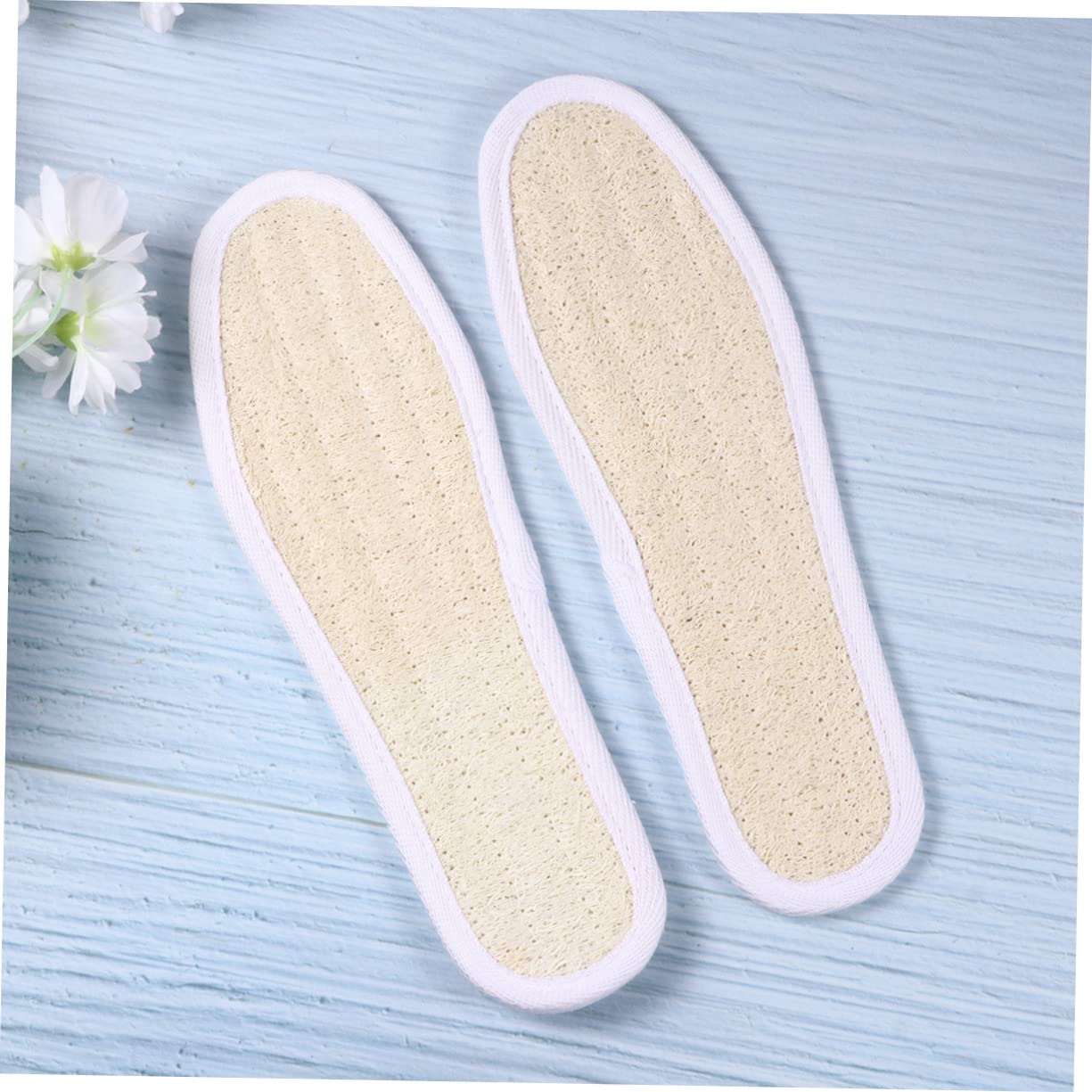 FRCOLOR Deo Kissen 3 Paare Atmungsaktive Einlegesohlen Luffa Schuhpolster Luffa Einlegesohlen Schuheinlagen Für Die Fußpflege Geruchshemmende Kisseneinlagen Sohleneinlagen