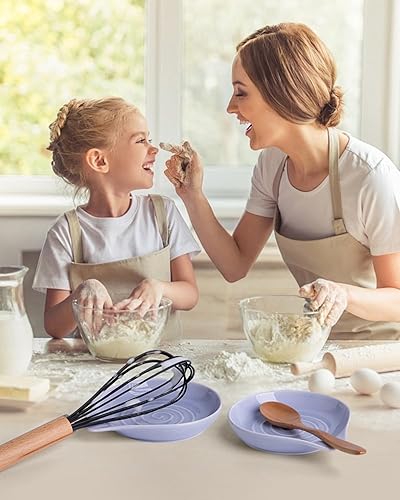 Vista 21 de Soporte para cuchara grande de cerámica, 6.2 x 5.2 pulgadas, resistente al calor, antiadherente, para estufa, acabado brillante, apto para Azure-1
