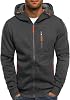 Hoodie Men Zip up Pullover Sweatshirts Sale Clearance Patchwork Hooded Jumper Smart Cascual Cardigan Warm Coats Comforty Breathable Autumn Winter Long Sleeve Sportwear with Zipper Pockets