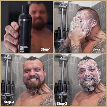 The Beard Struggle Men's Body Wash Vanir's Wisdom - Platinum Collection - Skin Cleaning Agent - Natural Body Wash - Shower Gel Liquid Soap - 240 mL / 8 US. fl. oz.