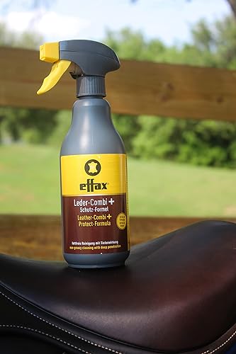Effax Leather Cleaner Supplies, Leather Cleaner, Tack Cleaner, Tack Care (Leather Combi + Protect Formula Spray)(Leather Combi + Protect Formula Spray)