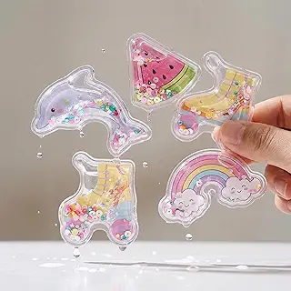 【水入り3枚セット】ぷにぷにシール【3Dぷっくり・もちもち触感】にくきゅう ステッカー デコシール 立体ステッカー アニマル かわいい 手帳 日記 ノート DIY デコレーション 文房具 子供 女の子 男の子 ごほうび 誕生日 入学祝い プレゼント (ウォーターシール3枚入)