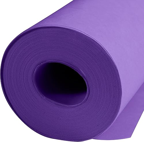 Paclord Rollo de papel kraft lila de 36 x 1200 pulgadas (100 pies), grosor de 45 libras, papel de manualidades para la escuela, papel de color
