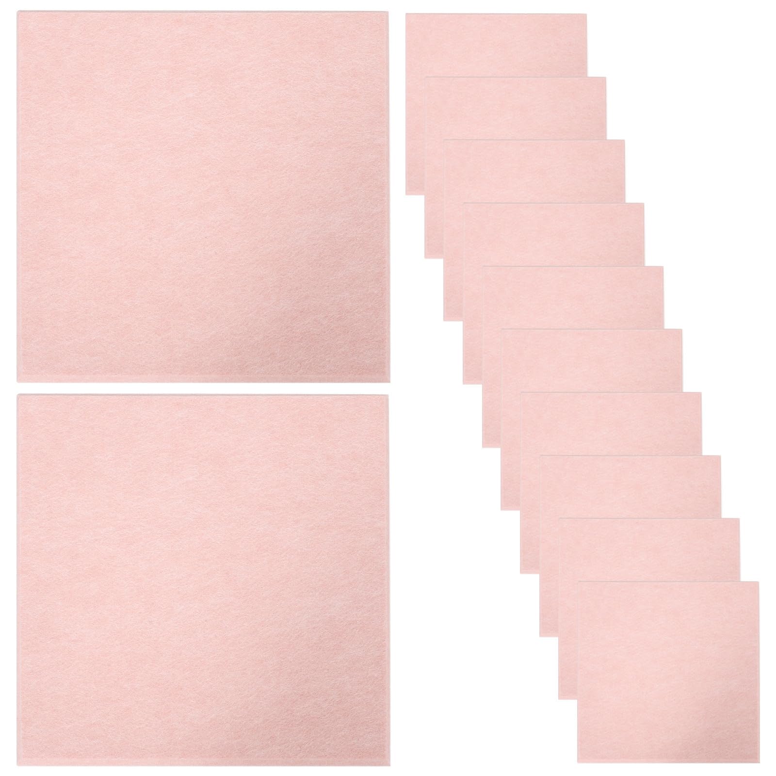 12 Piezas Tablero de Fieltro Rosa Autoadhesivo para Notas y Fotos
