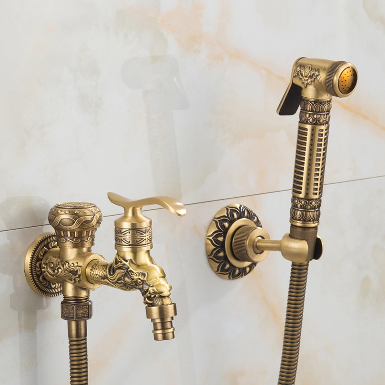 Pulvérisateur de bidet de toilette fini les fuites avec ce kit cuivre rétro