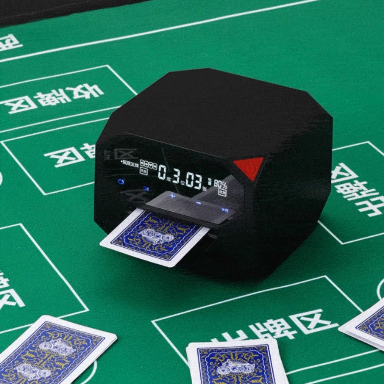 Automatyczna Karta 2-w-1, Suffler i Dealer, Maszyna do Przetasowania Elektrycznego i Handlu DLA 8 Graczy, 2 Talie 360 ​​° DEALERA KARTY DLA PEKER & CASINO, Wbudowany w baterię