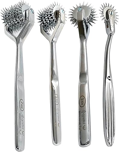 Miniatura 5 de Juego de 4 piezas alemán de alta calidad para diagnóstico neurológico Wartenberg Sensorial, rueda de pasador de rueda 1, 3, 5, 7 cabezales, calidad