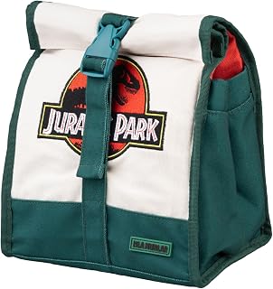 Grupo Erik Insulated Lunch Bag - Jurassic Park Merchandise | 22 x 13 x 16 | 8.7 x 13 x 6.3 inches - 22 x 13 x 16 cm School Lunch Bag for Adults and Kids | Jurassic Park Merch, Jurassic World