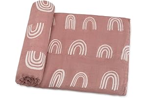 Comfy Cubs Unisex Rainbow Muslin Swaddle Blankets