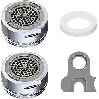 Pack of 2 M24 Brass Aerators - for Taps & Aerators Faucet Filter & Strainer Insert