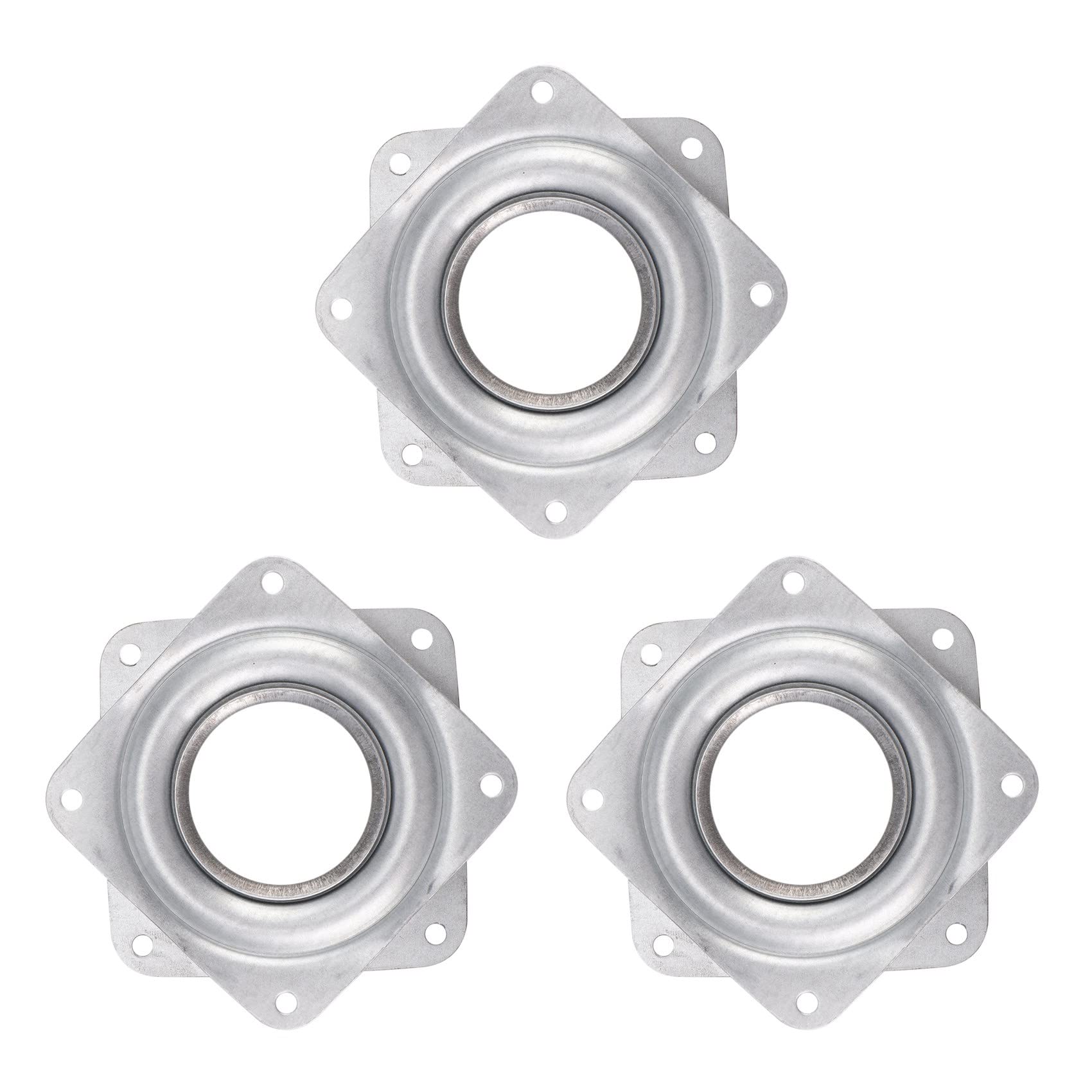 Jnchdghwa 3X Lazy Susan Ball Bearing Metal Swivel Plate - 72 x 72 x 9 mm