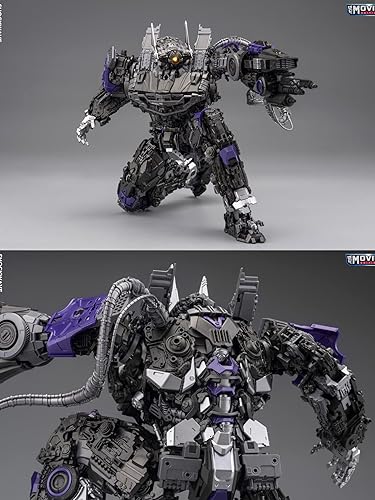 Miniatura 6 de YOLOPARK Transformers Shockwave PLAMO Figuras de acción, Bumblebee The Movie, altamente articuladas de 11.8 pulgadas, kit de modelo de