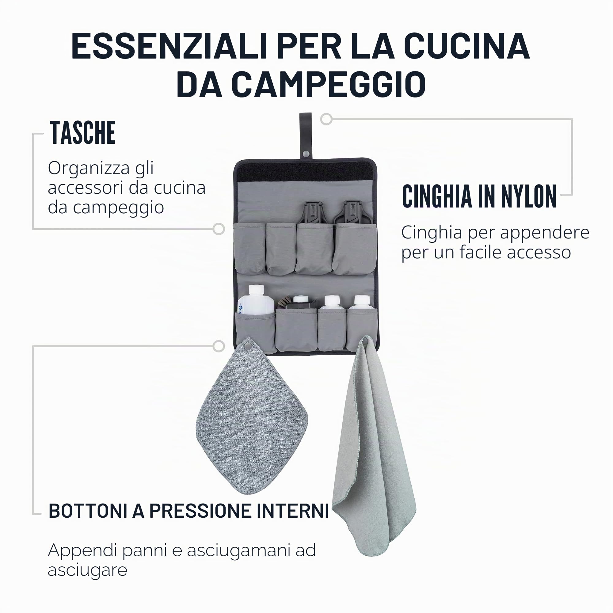 Sea to Summit Camp Kitchen Tool Kit 10 pezzi