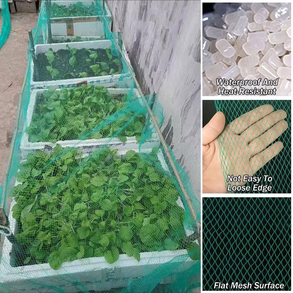Red de jardín para proteger árboles frutales Heavy Du Ber para plantas veterinarias y huertos, red anti pájaros para jardín seguro