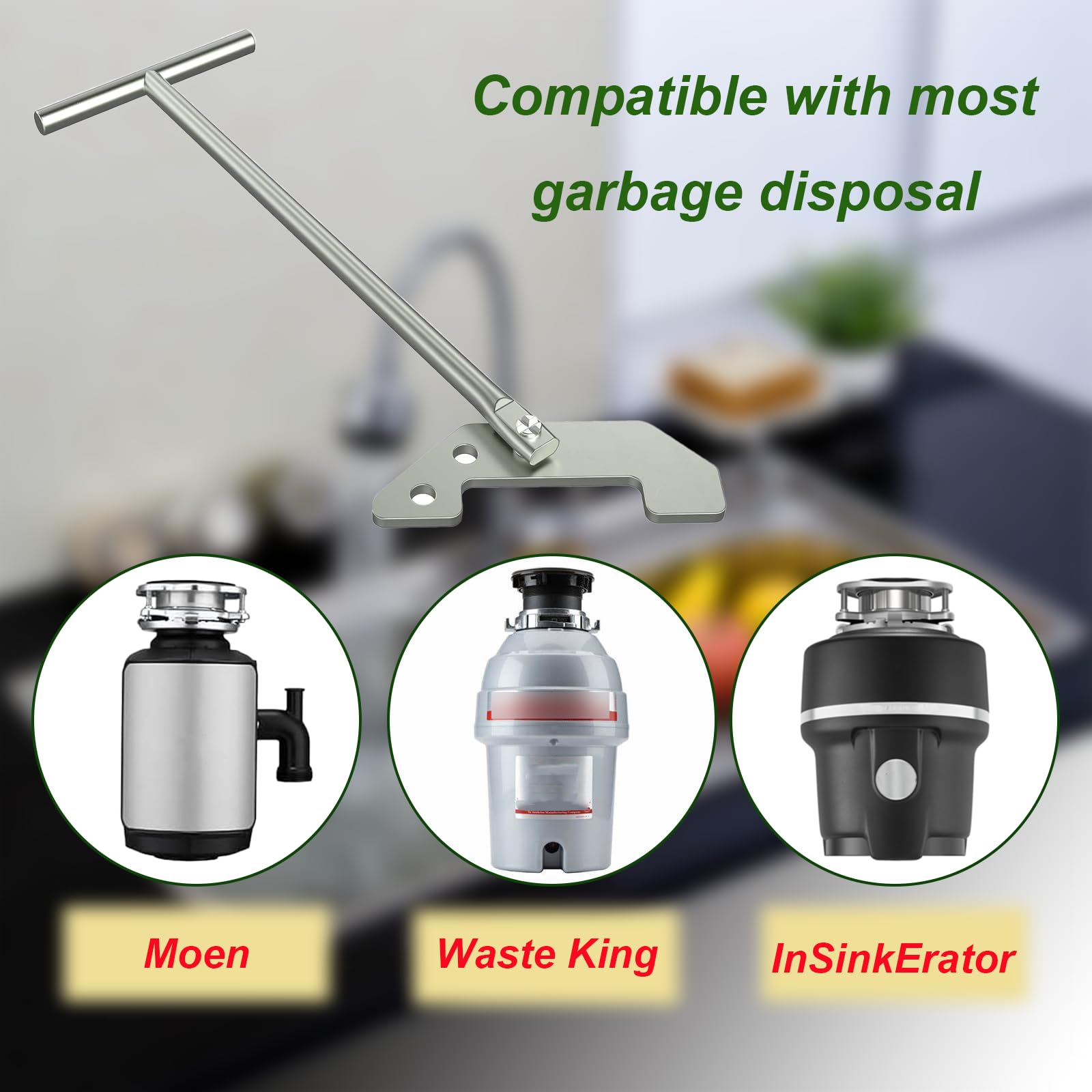Garbage Disposals 1 X Garbage Disposer Unjamming Wrench & 2 X - By