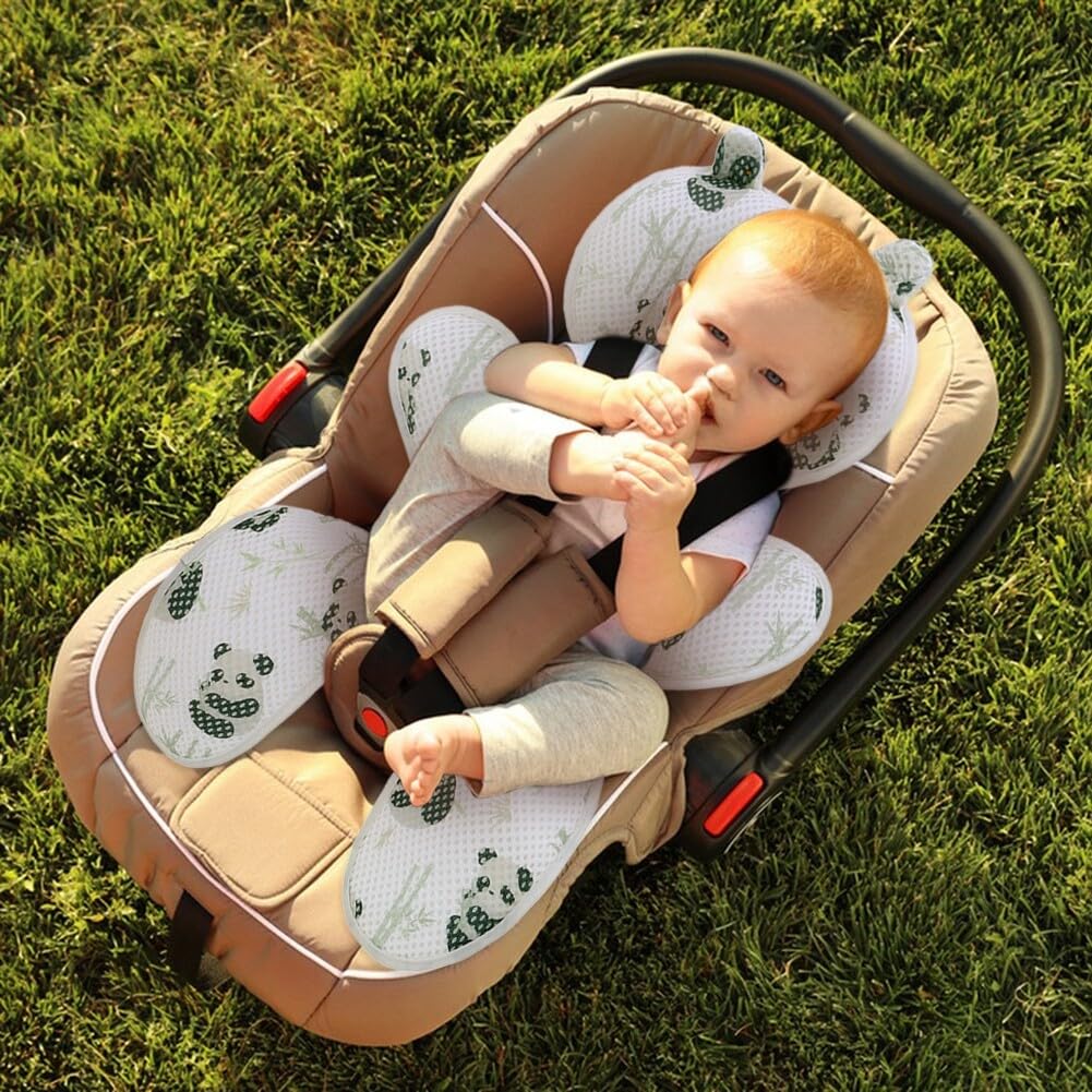 Sitzeinlage Kinderwagen Sommer,Baby Sitzauflage Buggy, 3D Air Mesh Universal Sitzauflage Kinderwagen & Buggys, Kinderwagen Einlage, Atmungsaktive Sitzauflage Kindersitz Für Buggy,Kindersitz,Babyschale