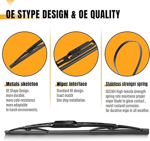 Vista 63 de AUTOBOO 12 limpiaparabrisas trasero de repuesto para Kia Sportage 2011-2016, Hyundai Elantra 09-12, Hyundai Tucson IX35 10-15, I30 - Repuesto