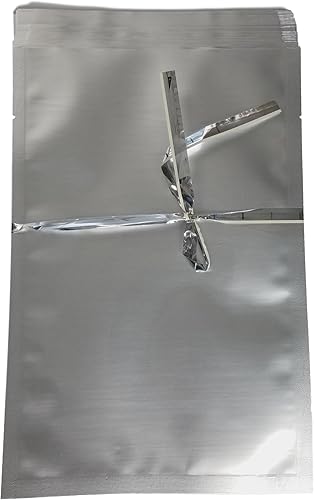 Miniatura 6 de Bolsas de Mylar de 7.5 mil (por lado)  Varios tamaños de aluminio genuino forrado bolsa para alimentos a largo plazo, granos, arroz, hornear,