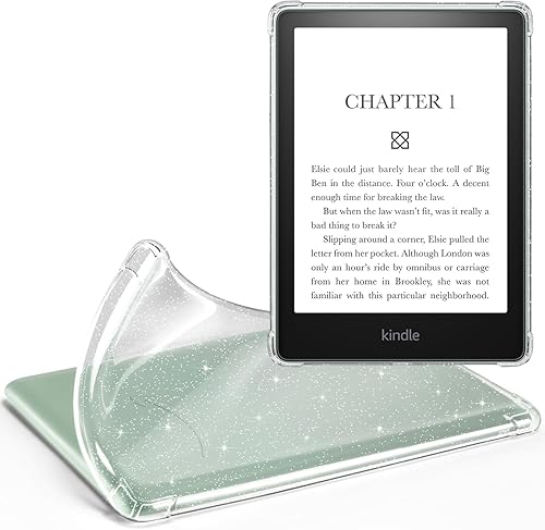 iDLEHANDS Funda transparente para Kindle Paperwhite de 11 generación 2021 y Signature Edition (6.8 pulgadas), cubierta trasera de silicona ligera, a