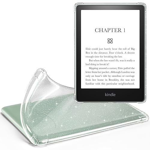 ⋆˙‧₊☽ Clear Glitter Case for All-New Kindle Paperwhite 