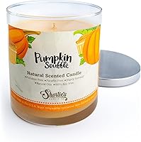 Vista 19 de Vela de soja natural perfumada con corteza de canela, aceites aromáticos esenciales, 100% soja, libre de ftalatos y parabenos, combustión limpia, 9