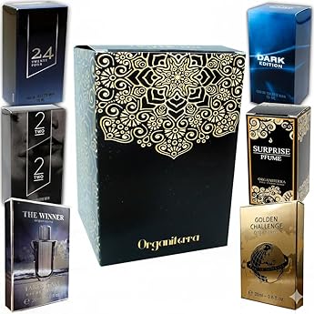 Set of 6 six Perfumes For Men 15ml Each in Single Box with Atomizer Eau de Toilette
