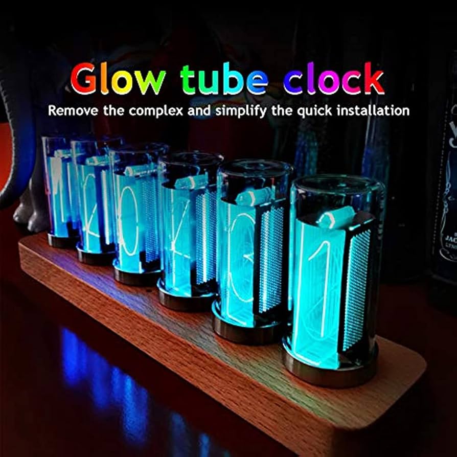 ニキシー管時計 IN-2 6球 完成品 アクリルケース入 ニキシー管時計 IN-2 6球 完成品 アクリルケース入 ニキシー管