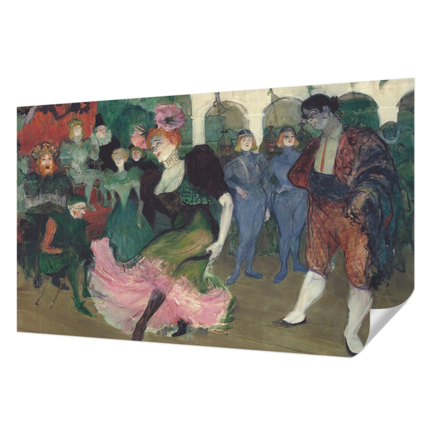 Décoration Murale Adhésive Résistante aux Taches motif Danse de Salon Panoramique