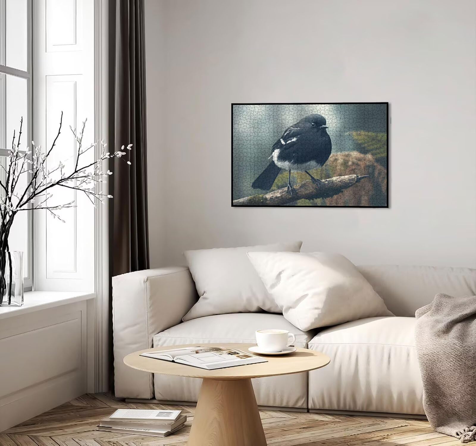 Puzzle dla dorosłych 5000, Black Bird 5000 elementów, puzzle dla dorosłych, klasyczne gry edukacyjne, gry i zajęcia rodzinne, do dekoracji ścian domu, świetny pomysł na prezent R0KH-293