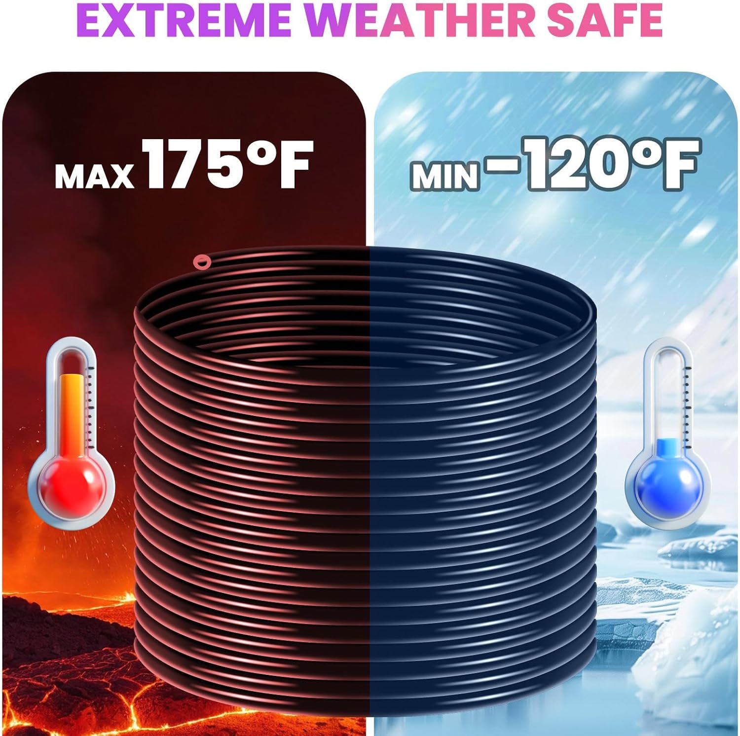 656FT Pond Hose, 3/8” Inner Diameter Heavy Duty Black Tubing, 90Lbs Weighted & Self-Sinking Hose for Large Pond Aeration, Lake, Aquaculture and Water Transfer
