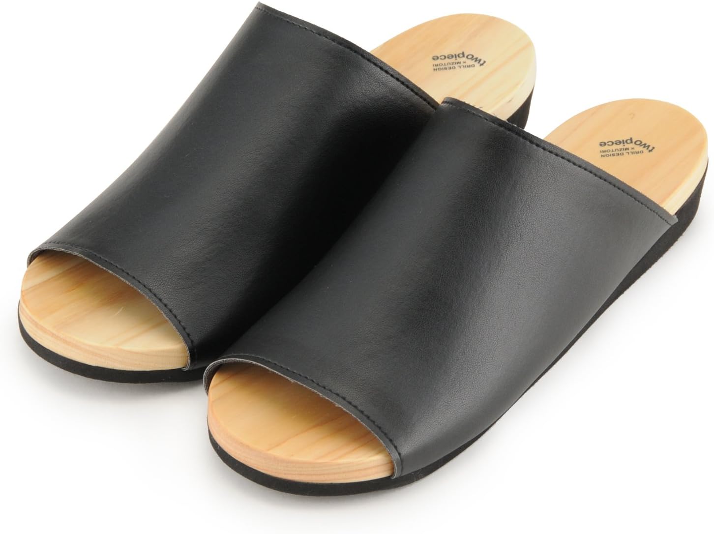 Flexible Japanese Geta Sandal By Drill Design - Black (6)