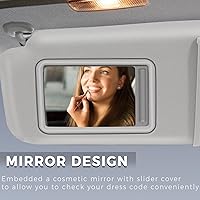 Vista 4 de SCITOO Conjunto de visera solar para lado del pasajero derecho gris para Nissan Murano con techo corredizo 2009, 2010, 2011, 2012, 2013 y 2014